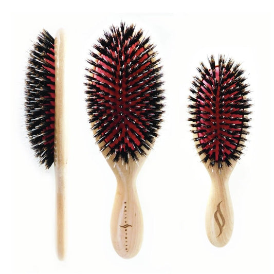 Sheila Stotts Mixed Natural Boar and Nylon Bristle Brushes