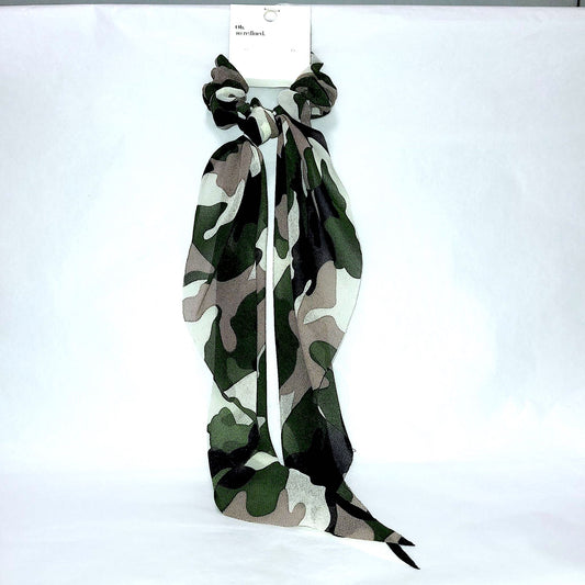 Camo Print Scarf Pony