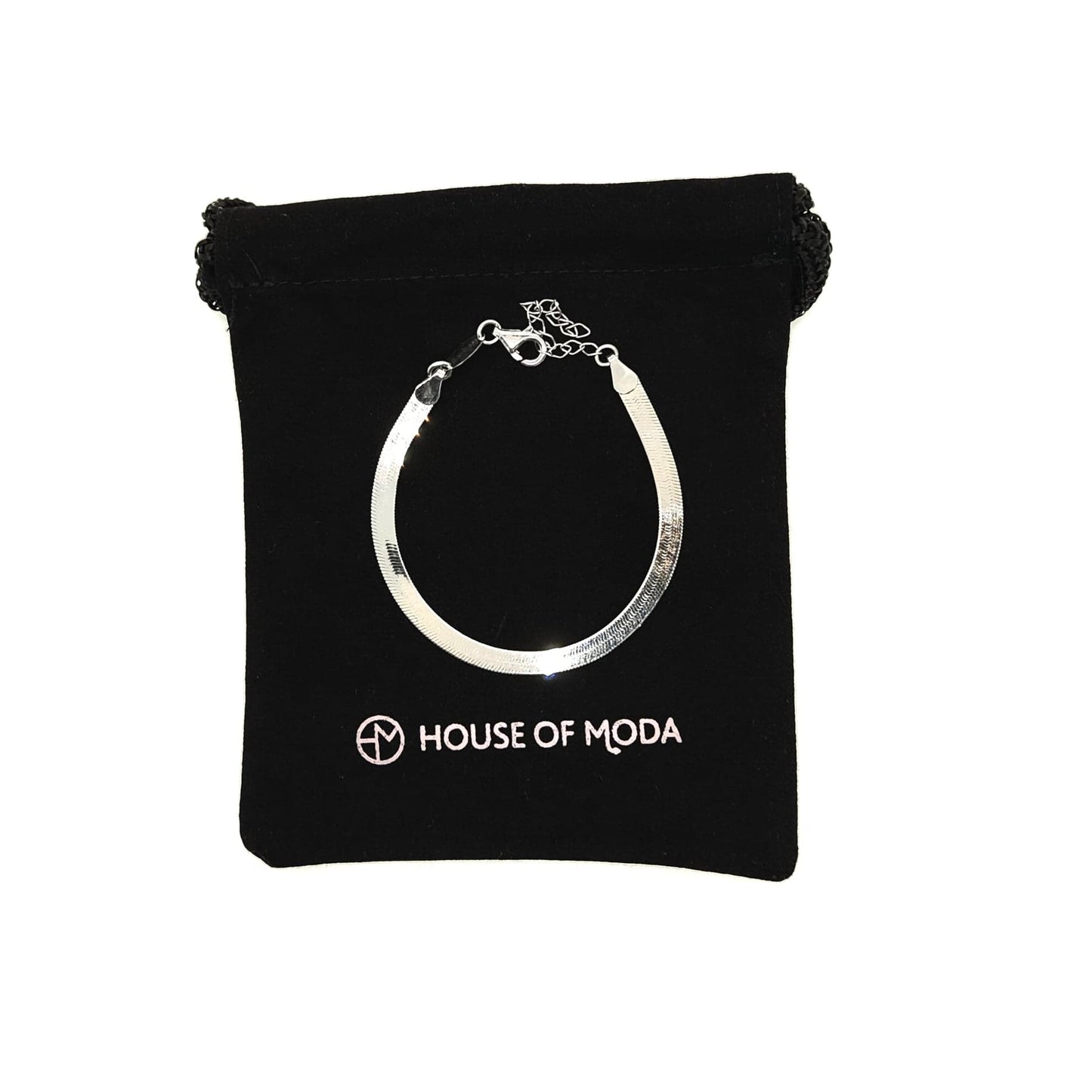 House Of Moda Cleo Herringbone Bracelet