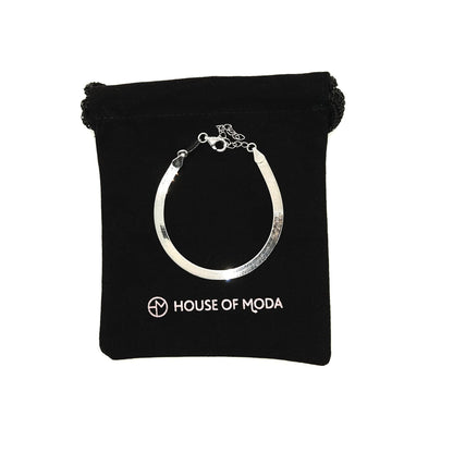House Of Moda Cleo Herringbone Bracelet