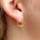 House of Moda Solid Spiked Huggie Hoops