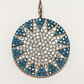 House of Moda Turquoise Big Sun Charm