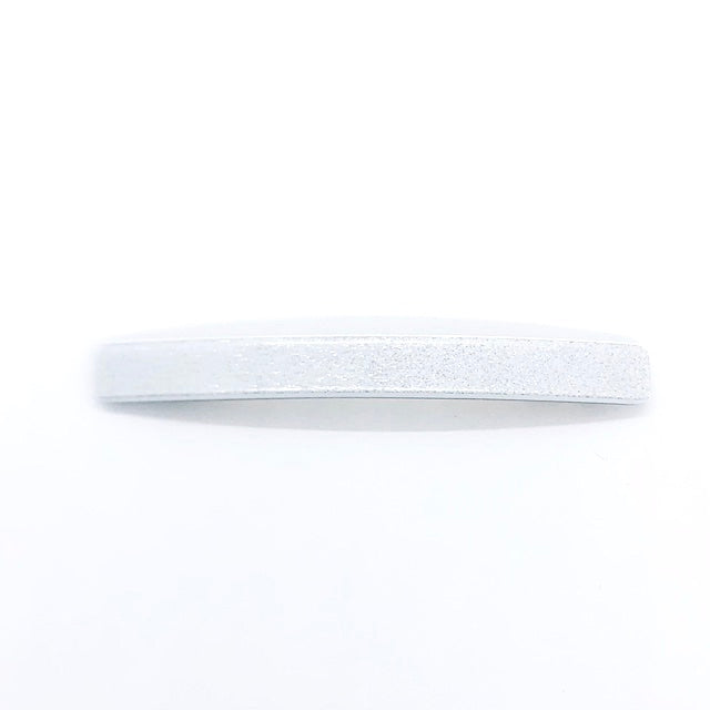 Kona Long & Skinny Barrette - White Glitter